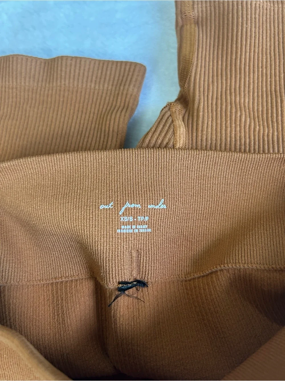 Urban Outfitters Out from Under Camel Ribbed Biker Shorts